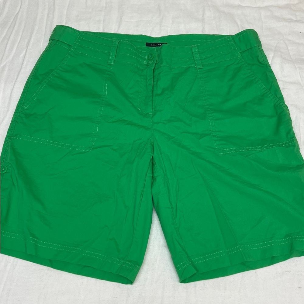 Nautica Lime  Green Shorts light weight Sz 12